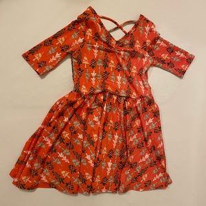 Dotdot smile 3/4 Christmas tree twirl ballerina dress